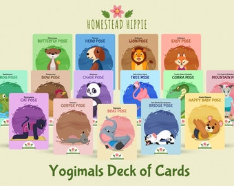 Yoga For Kids Flash Cards, Kids Yoga, Kids Yoga Poses, Montessori Cards, Childrens Yoga, Printable Flash Cards