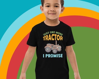 Kids Cotton Tee | Kids Slogan Clothes | Kids Tractor T-Shirt