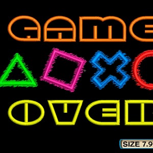 Gamepad PS Controller Joystick Buttons Machine Embroidery file