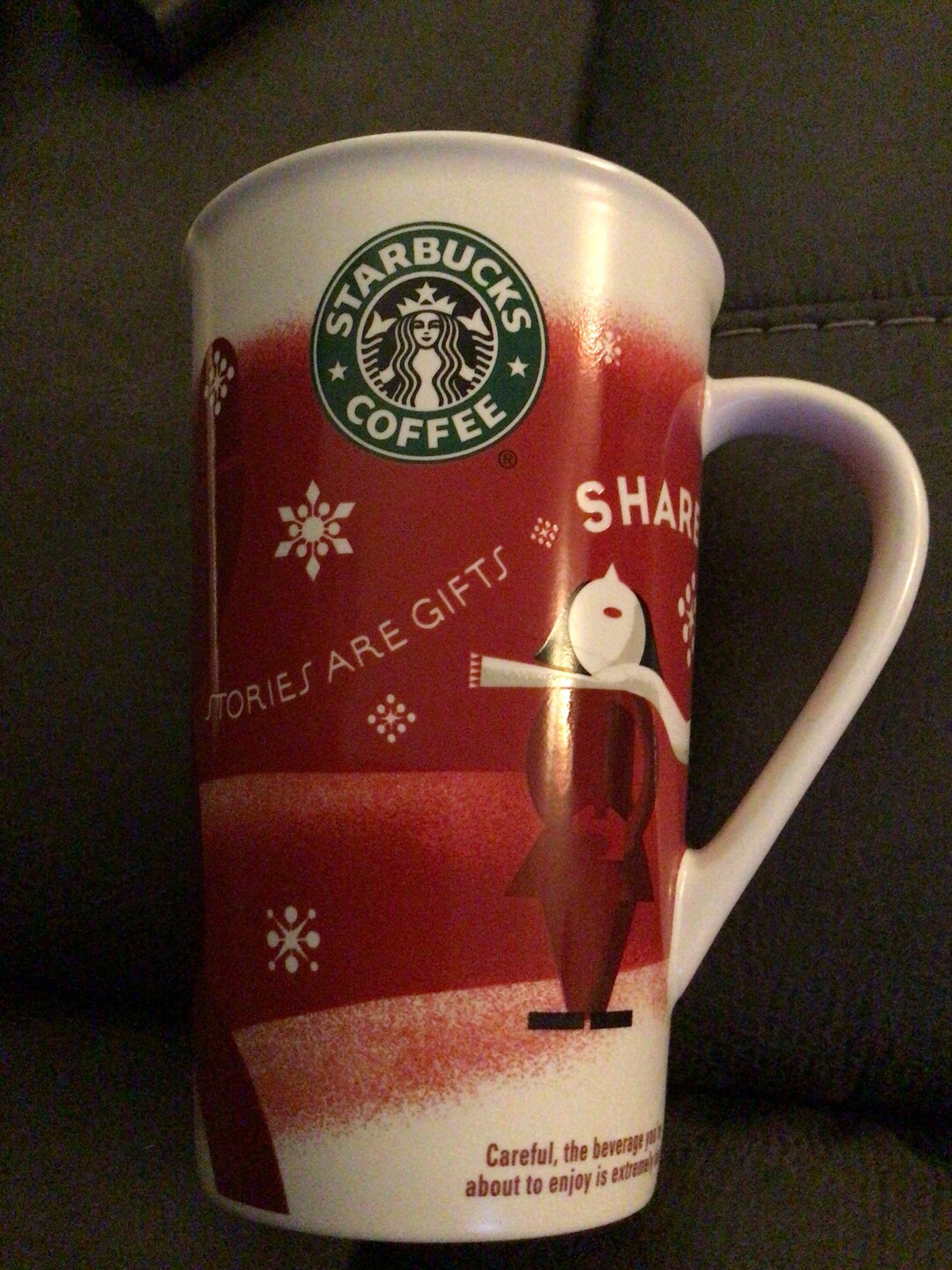 Starbucks Christmas Mug 2010 Holiday Stories Are Gifts 16 OZ Etsy