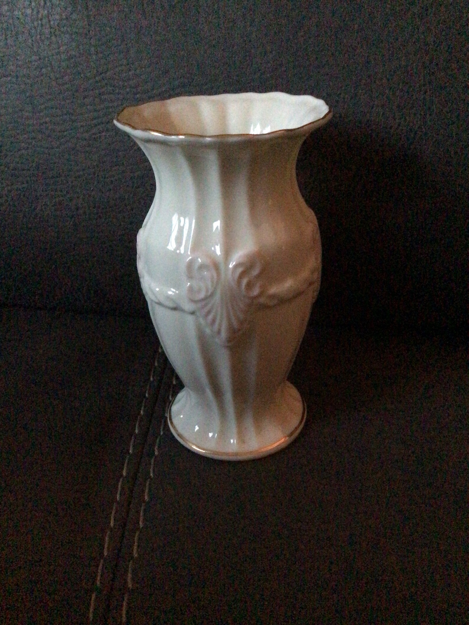 Vintage Belleek Irish Vase Etsy