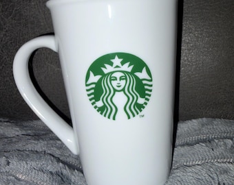 Taza de café alta Starbucks Classic Green Mermaid Logo de 355 ml (12 oz)