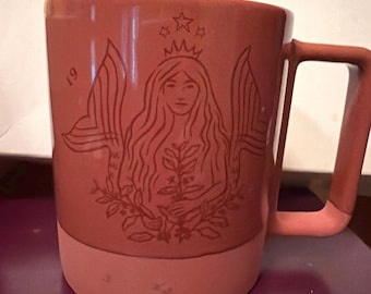 Starbucks Coffee 50.º aniversario, color marrón terracota con sirena, 10 cm, 355 ml