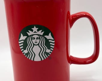 Taza navideña Starbucks 2020 color rojo sólido