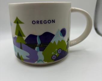 Taza de café Starbucks Oregon You Are Here Collection de 414 ml