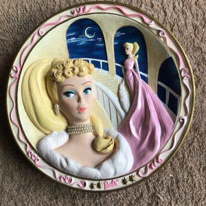 Vtg Bradford Exchange Forever Glamorous Barbie Enchanted Evening Collector Plate