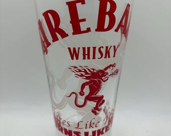 Fireball Whiskey Pint glass