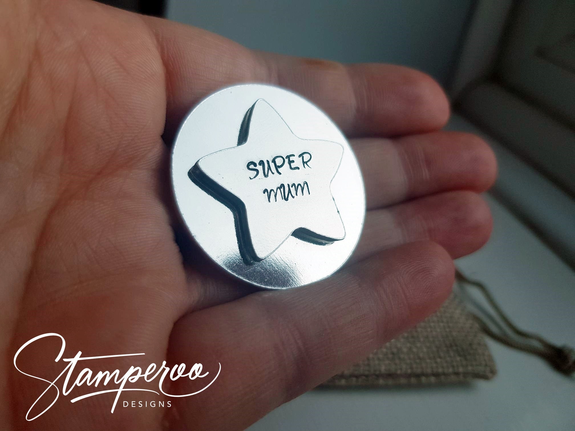 Moneda de bolsillo personalizada. Moneda de bolsillo estrella. | Etsy