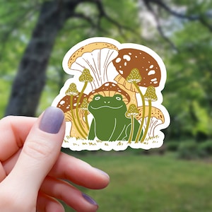 Bohemian Frog Sticker | Mushroom Sticker | Vinyl Sticker | Water Bottle Sticker | Laptop Sticker | Waterproof Sticker