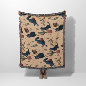 Houseplant Cats Woven Blanket | Cats | Cotton Woven Blanket | Usa Made Blanket | Wall Tapestry | Woven Blanket | 2