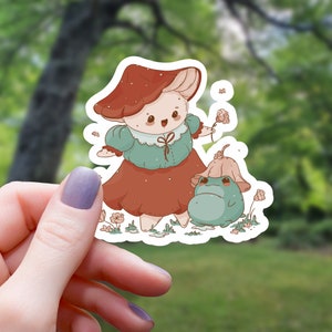 Mama Mushroom Sticker | Mushroom Sticker | Water Bottle Sticker | Laptop Sticker | Waterproof Vinyl Sticker