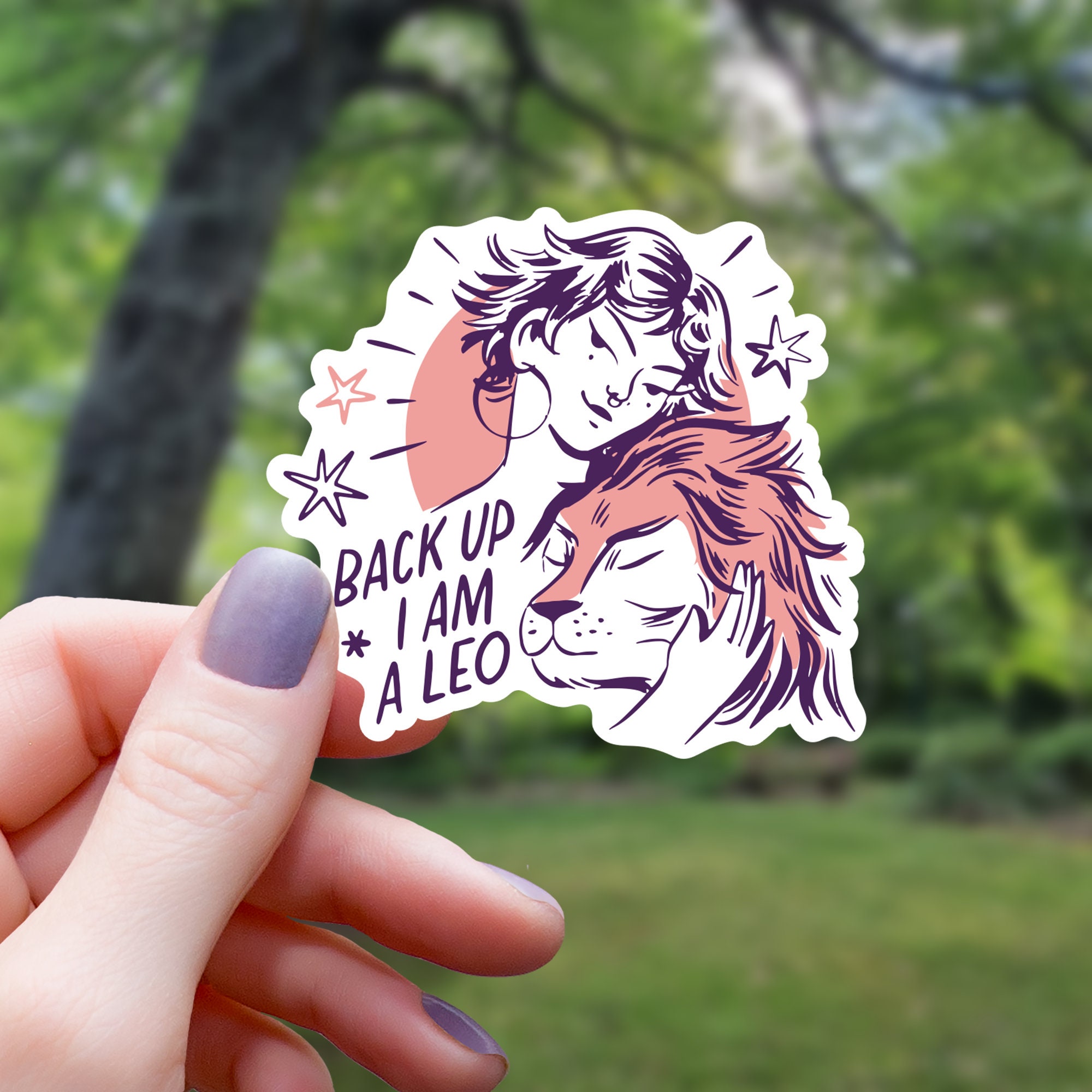 Leo Zodiac Sticker | Leo Zodiac Sign Sticker | Water Bottle Sticker ...