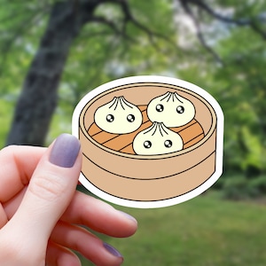 Steam Buns Sticker | Japanese Sticker | Water Bottle Sticker | Laptop Sticker | Vinyl Sticker | Waterproof Sticker