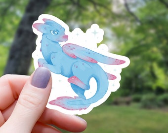 Cute Dragon Sticker | Pastel Dragon Sticker | Water Bottle Sticker | Laptop Sticker | Waterproof Vinyl Sticker