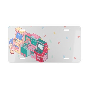 Pastel Arcade Vanity Plate | Gamer Vanity Plate | Vanity Plate | Funny Vanity Plate | Car Vanity Plate | Vehicle Vanity Plate