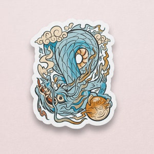 Ancient Dragon Sticker | Dragon Sticker |  Water Bottle Sticker | Laptop Sticker | Vinyl Sticker