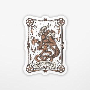 Krampus Sticker | Christmas Sticker | Vinyl Sticker | Water Bottle Sticker | Laptop Sticker | Waterproof Sticker