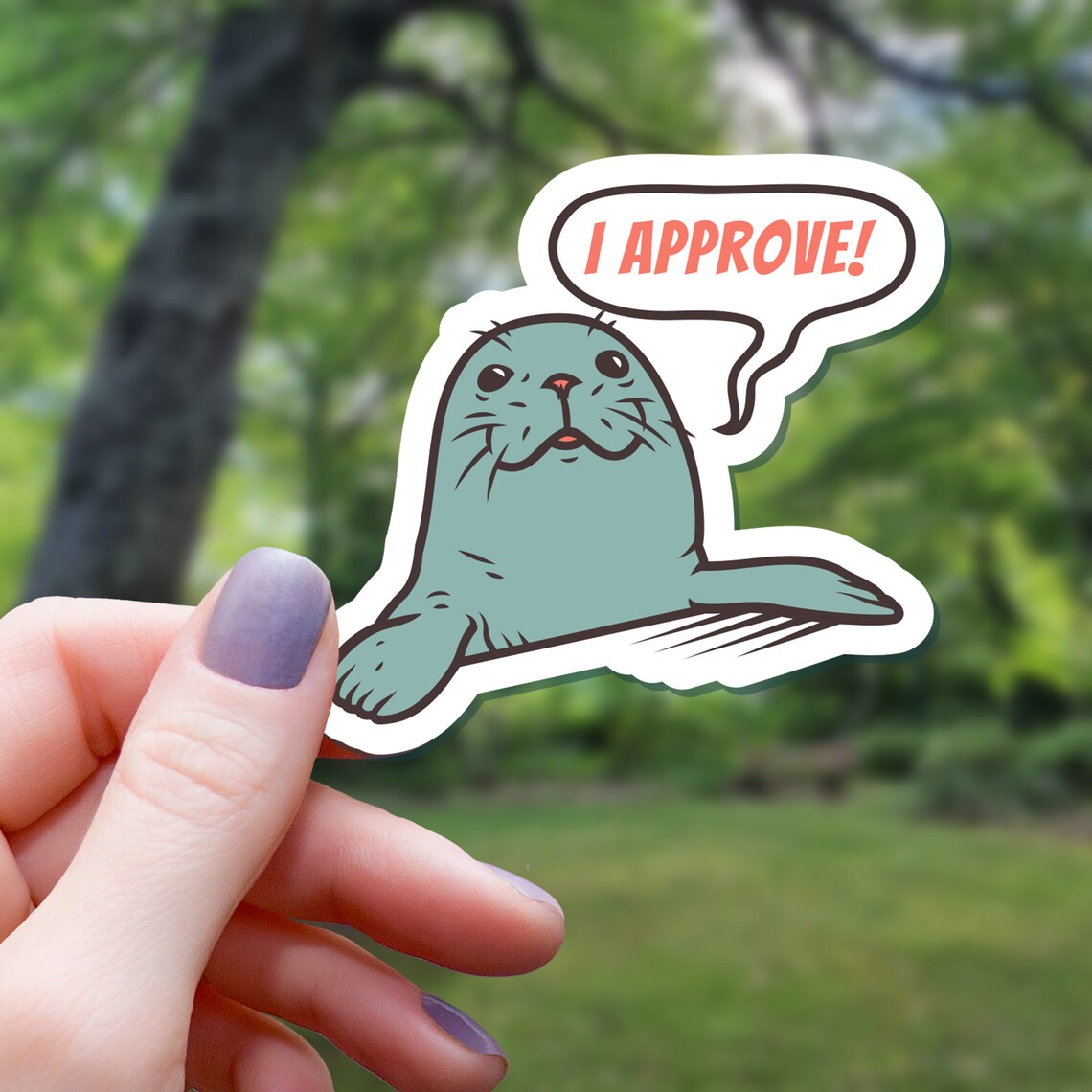 Seal of Approval Sticker Seal Sticker Pun Sticker Water Etsy