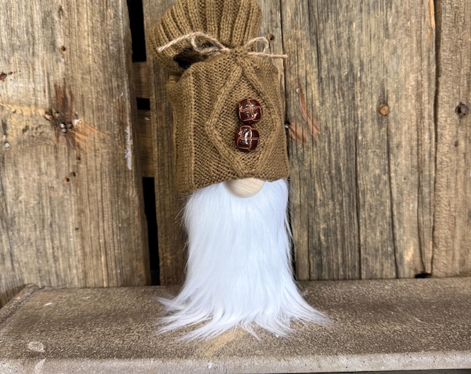 Rustic Gnome/Coffee Bar Decor/tomte/nisse/gnome gifts/handmade Gnome/tiered tray Decor/Starbucks gnome/rustic decor