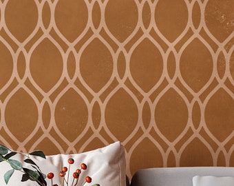 ONEGA Trellis Damask Wall Stencil for Painting, Floral Pattern Stencil, French Country Decor