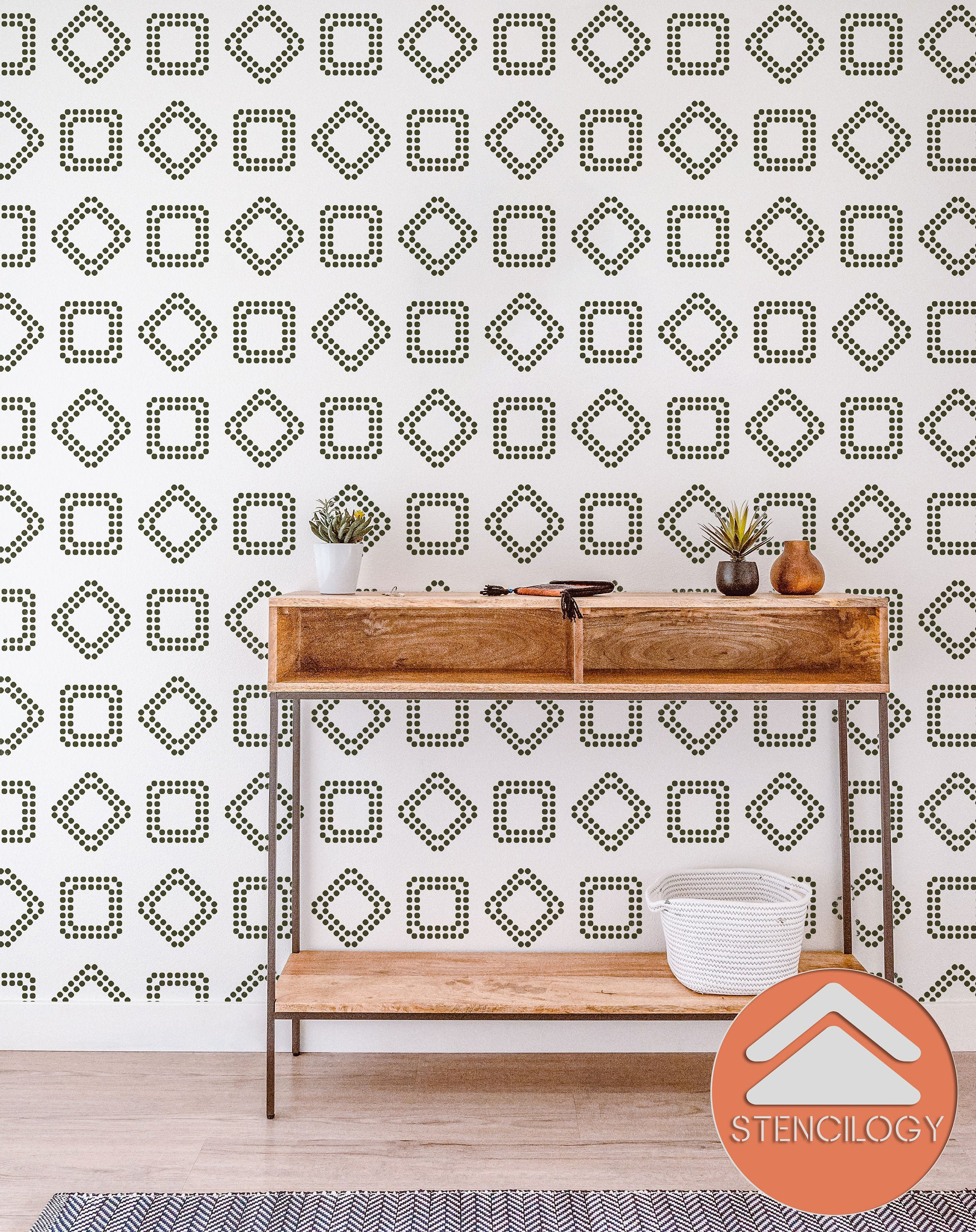 VORONYA Large Wall Stencil Pattern / Wall Stencils for Painting