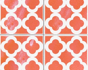 UMAY Tile Stencil, Reusable Floor Wall Stencil, 2 Piece Kit (12x12 Inches)