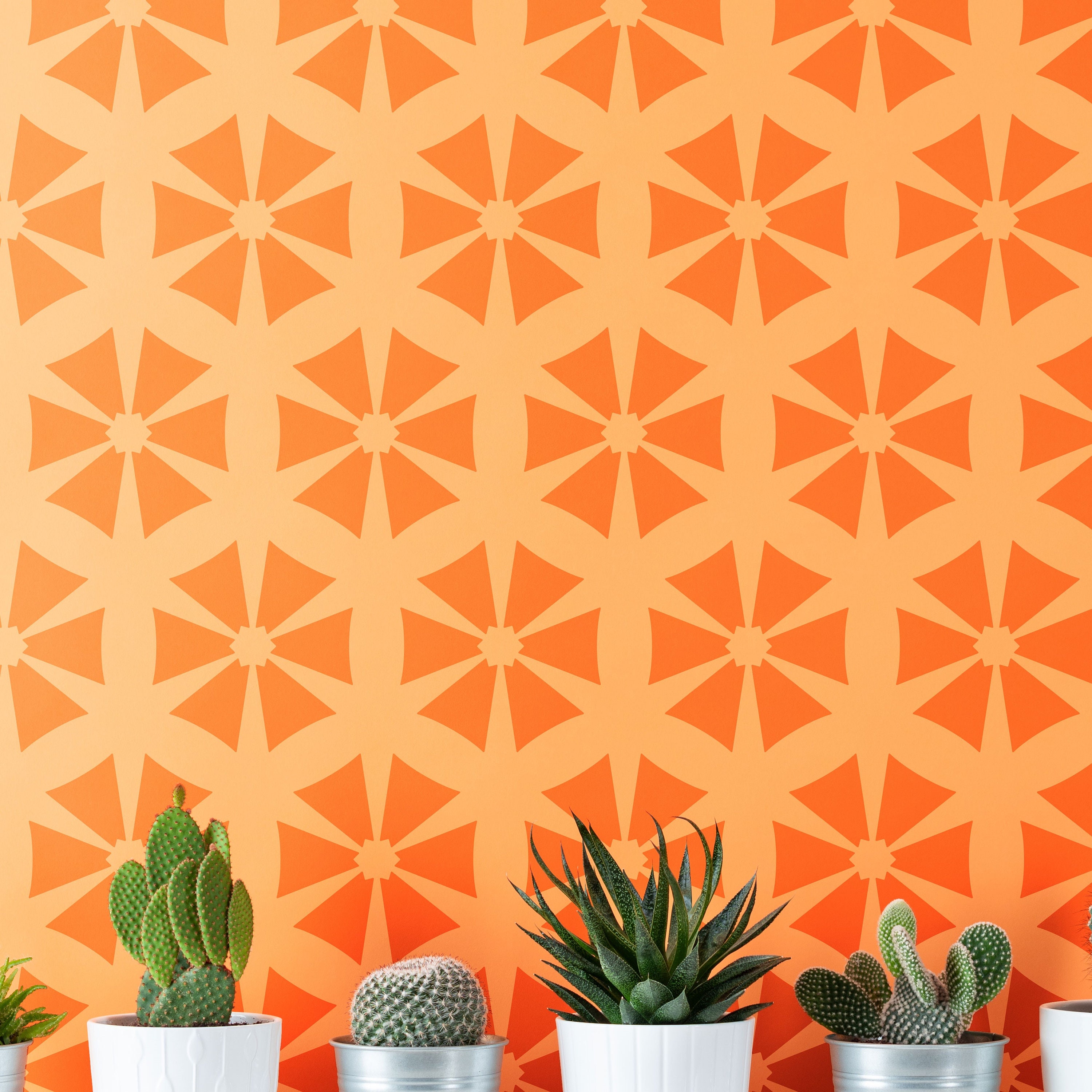 ARAS - Large Wall Stencil Pattern / Wall Stencils for Painting