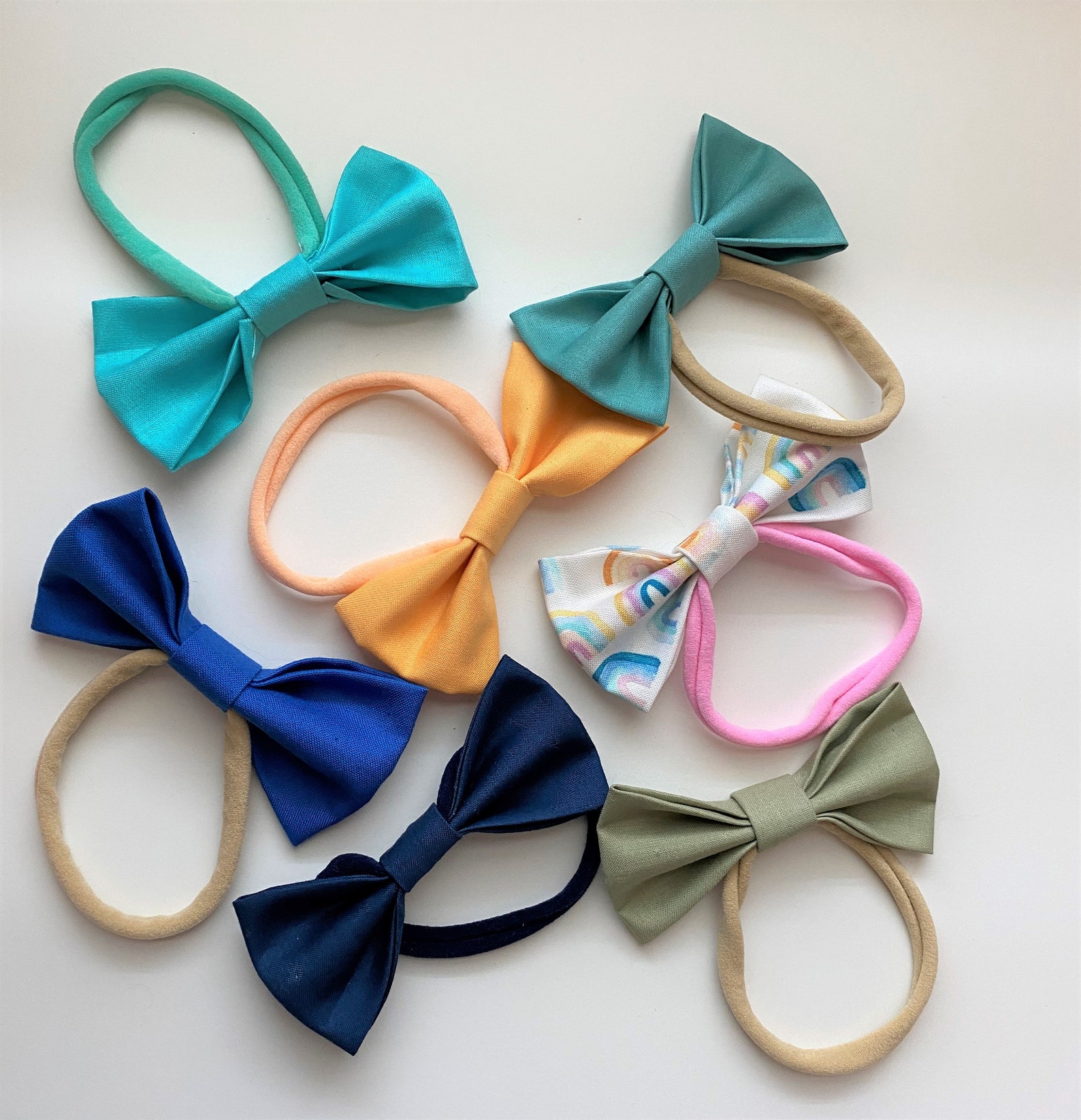 PICK COLOR Solid Colored Bows Baby Girl Bows Toddler Bow - Etsy