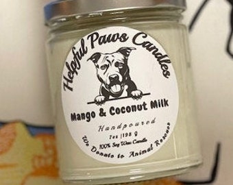 MANGO COCONUT MILK Soy Wax Candle