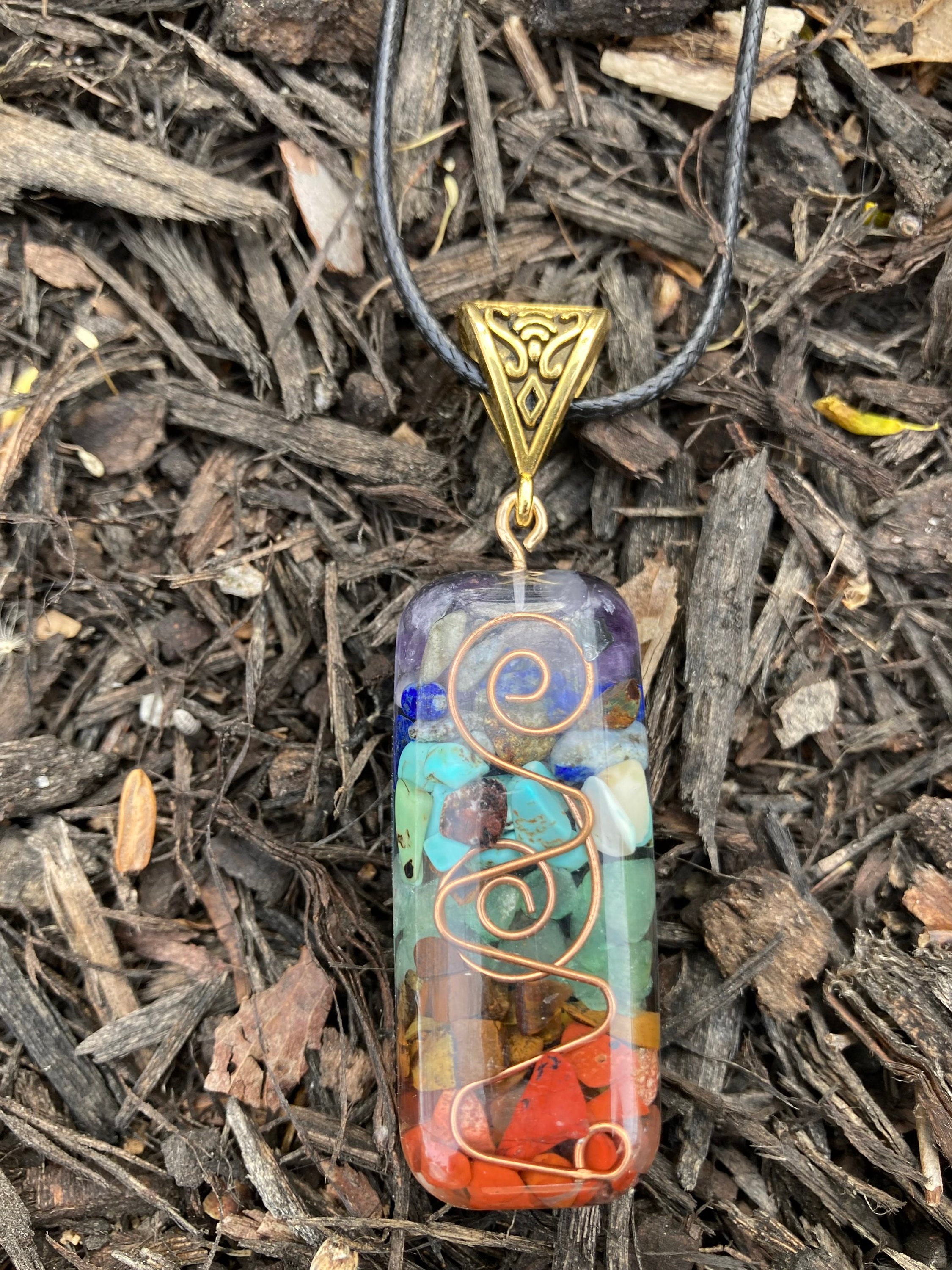 7 Chakra Balancing Necklace Etsy UK