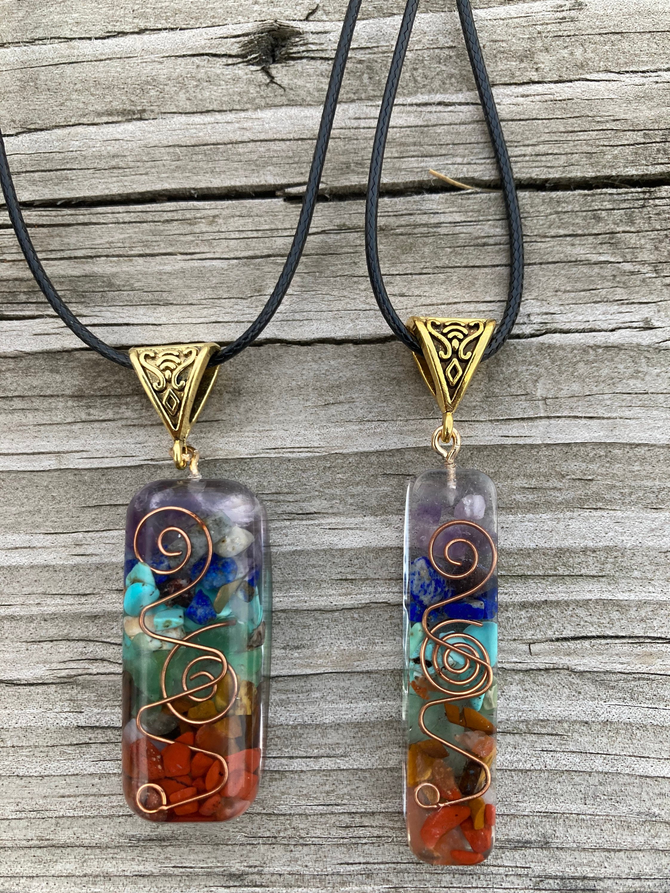 7 Chakra Balancing Necklace Etsy UK