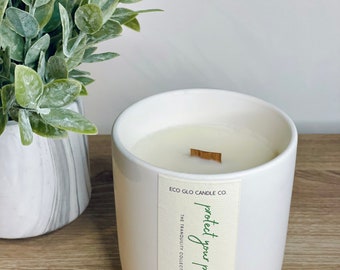 Protect Your Peace - Crackling Wood Wick Soy Candle | Tranquility Collection | Handmade Candles | Gifts