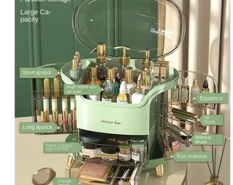 Beauty Haven: Spacious Makeup Organiser Box for Your Glam Essentials!