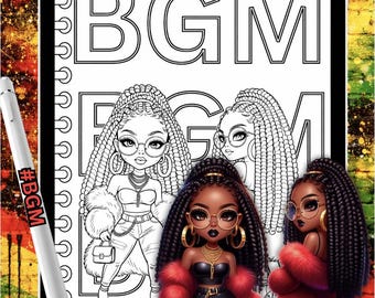 Black Girl Magic (BGM) Coloring Pages - Done For You - PLR