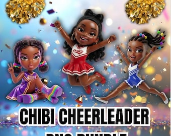 Chibi Cheerleader PNG Bundle