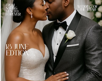 Editable Wedding Magazine Template