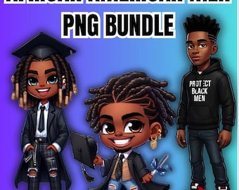 African American Men PNG Bundle