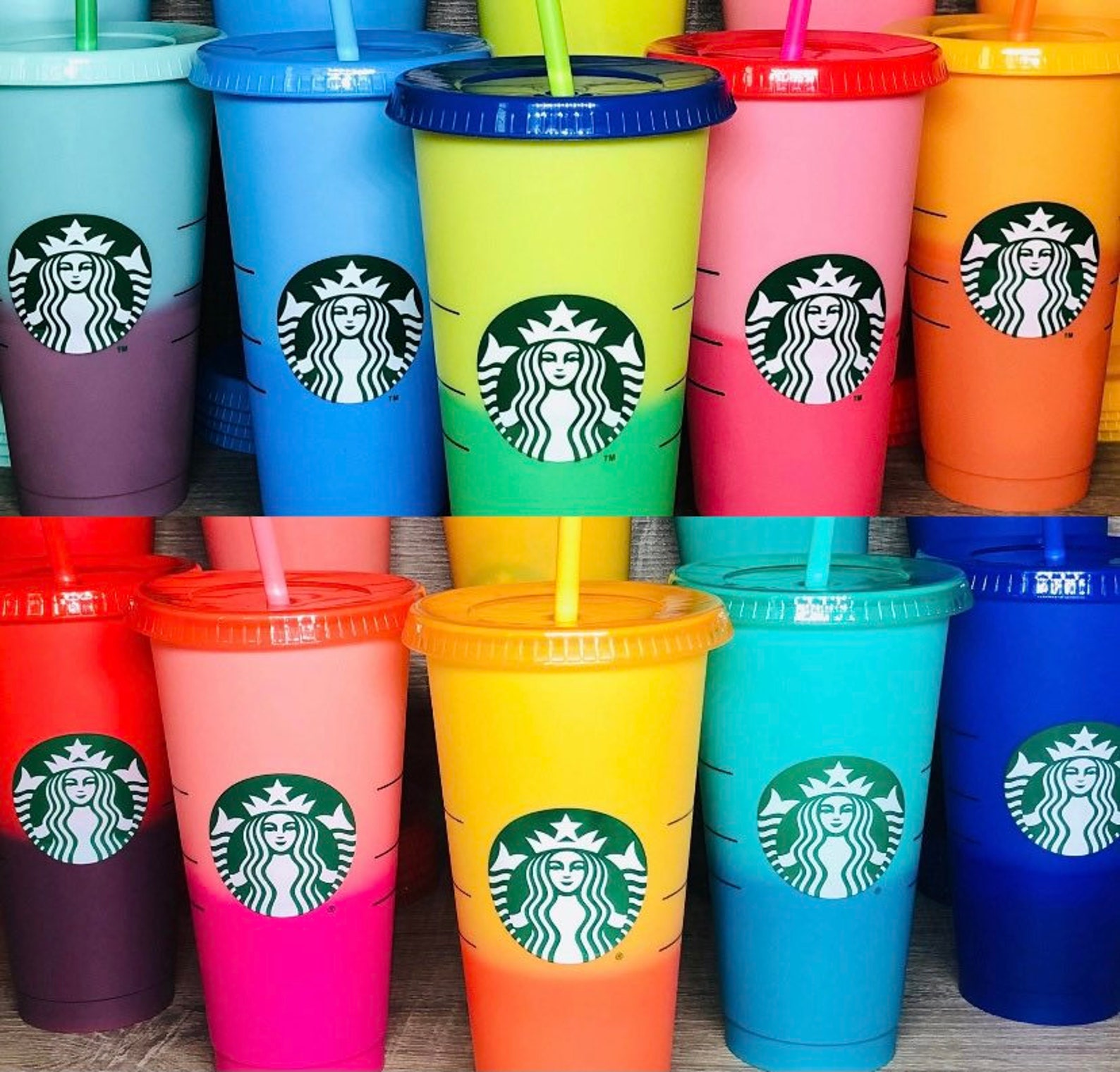 Starbucks Color Changing Cups LIMITED EDITION Etsy