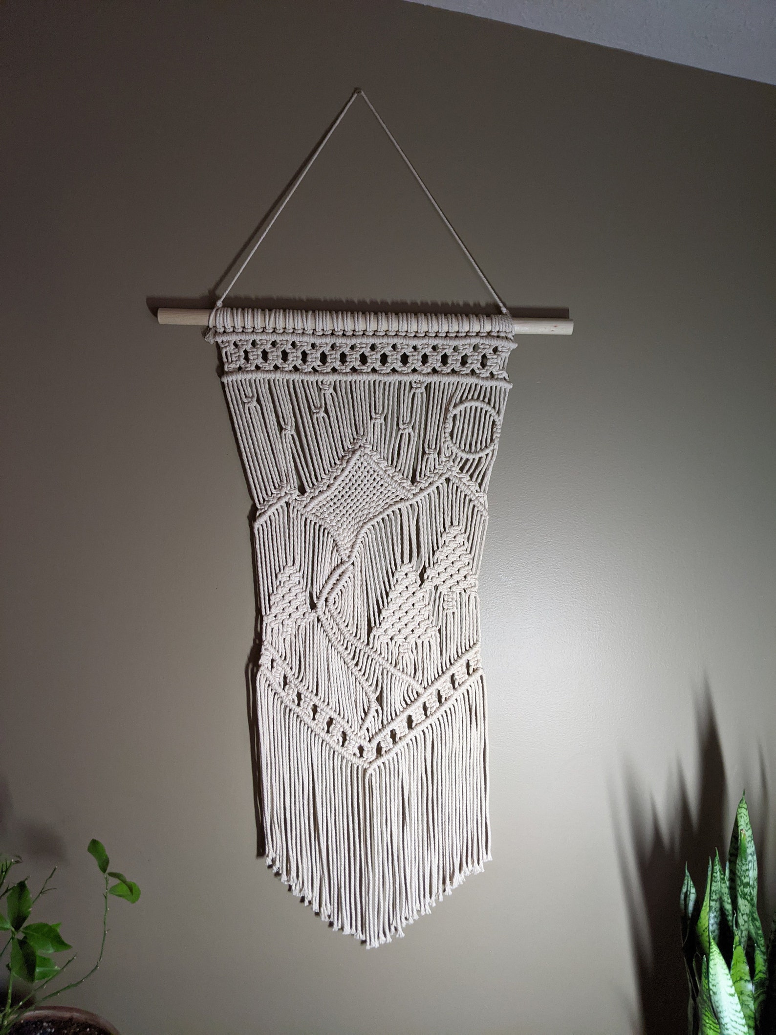 Montana Mountain Macrame Wall Hanging Etsy
