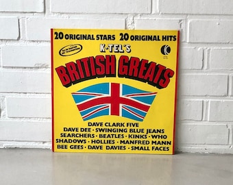 K-TEL "British Greats", Vinyl LP K-tel, Original Hits Original Stars, The Who, Bee Gees, Manfred Mann, Small Faces