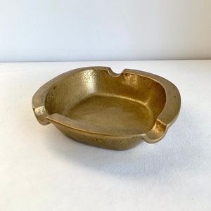 Vintage ashtray, mid century, brass ashtray, bohemian, table accessories