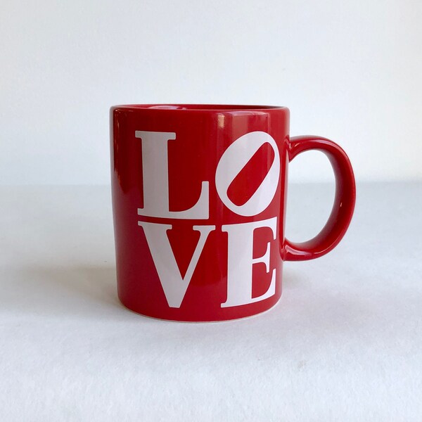 Wächtersbach "LOVE", Kaffeebecher, rot Becher, Tasse Trinkbecher, Henkelbecher, Made in Germany