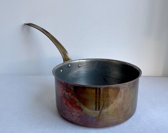 Vintage steelpan van "Tagus Chef", Portugal, koperen pot, steelpan