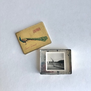 Vintage cigarette tins, set of 3 tins &quot;Atos Auslese&quot;, cigarette case, accessory 1950s, photo tin