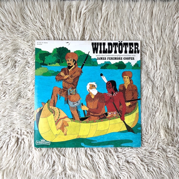 Hörspiel Schallplatte "Wildtöter", Lederstrumpf Cooper, Kinder LP, Hörspiel Abenteuer, 1972 Intercord