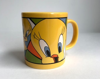 Vintage Tasse "Tweety", 1997, Becher, Tasse, Trinkbecher, Sammeltasse, Sylvester, Vogel