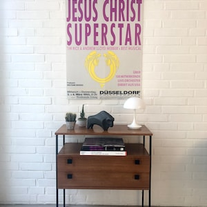 Cartel original "Jesucristo Superstar", Andrew Lloyd Webber, cartel musical vintage, cartel de concierto imagen 2