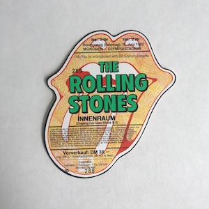 Original Eintrittskarte ROLLING STONES, vintage Stones Ticket, München Olympiastadion 1982, Stones Sammlerstück, neu