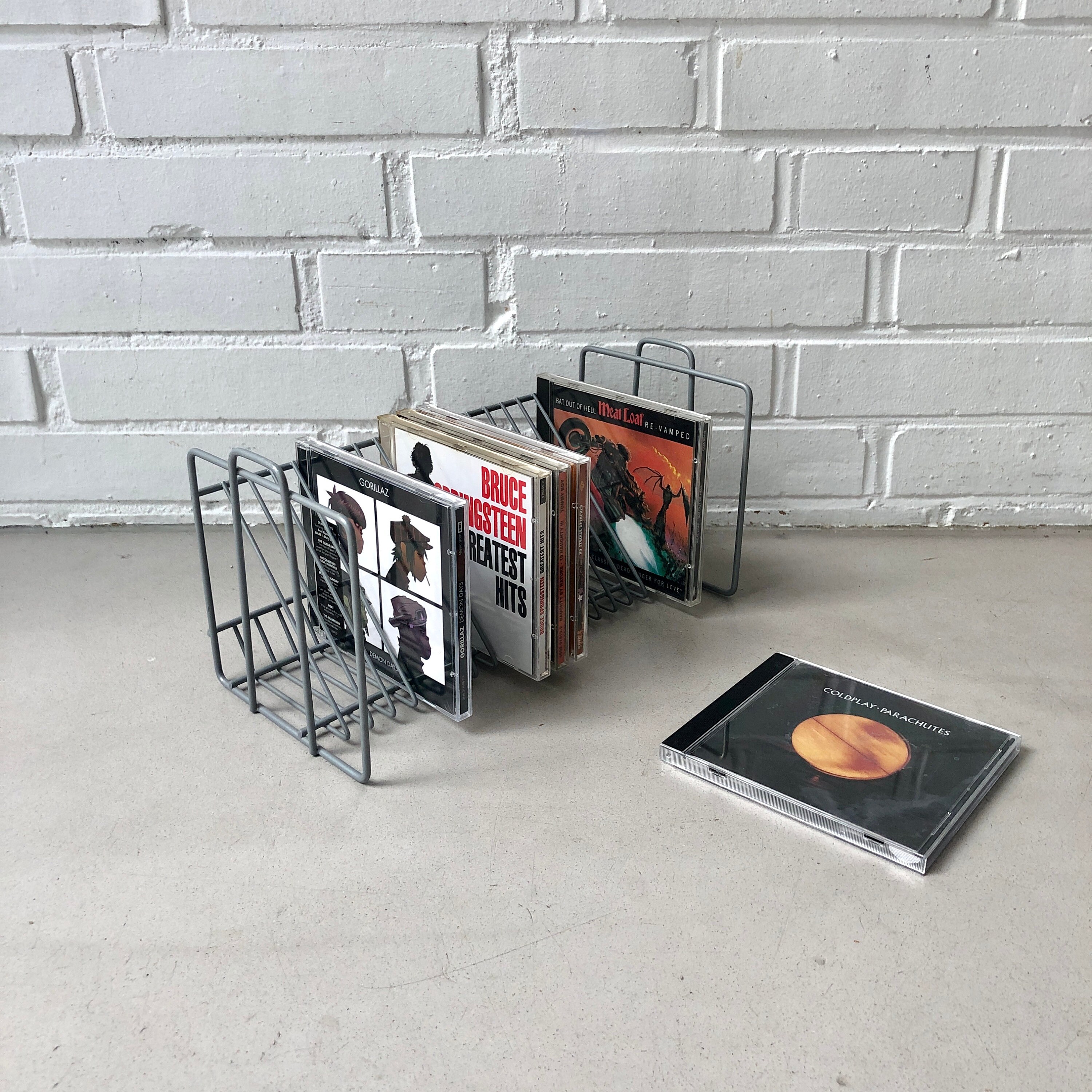 Vintage CD Shelf CD Stand Shelf 80s CD Frame Metal Vintage Etsy