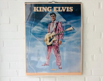 Vintage ELVIS Calendar 1981, Cicero Poster Calendar, Elvis Vintage ELVIS Calendar 1981, Cicero Poster Calendar, Elvis
